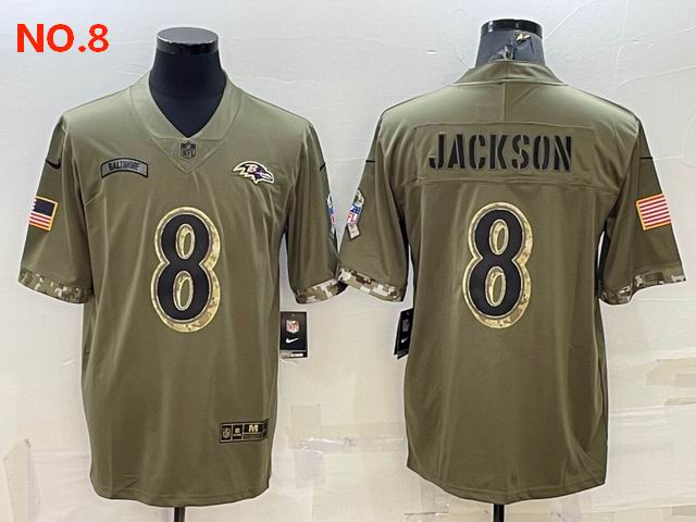 Men's Baltimore Ravens 8 Lamar Jackson Jesey NO.8;